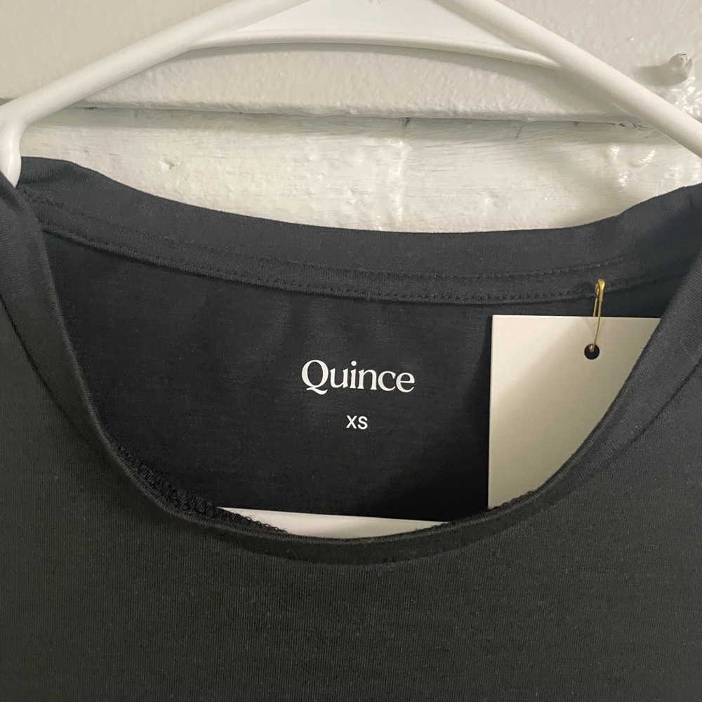 Quince Flowknit Breeze Tee | Black - Picture 3 of 4